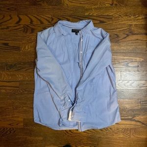 Light blue banana republic button up long sleeve